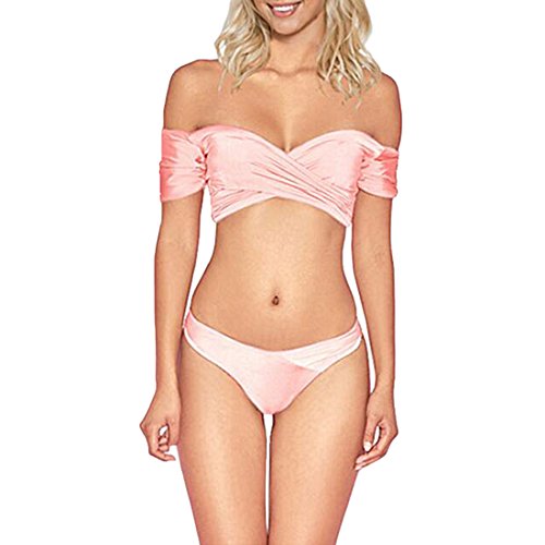 Preisvergleich Produktbild NoyoKere FrauenSommerStrandreizvoller BadeanzugSchwimmenVerbandtiefer VHalsSchrägstrichAnsatzBikini