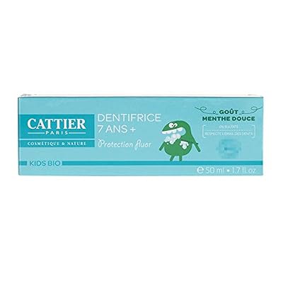 Cattier Dentifrice Enfant 7 Ans+ Goût Menthe Douce 50 ml Lot de 2