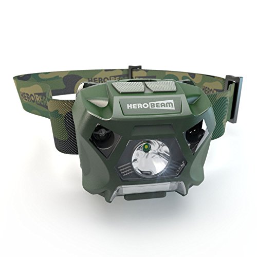 USB Batería cabeza linterna (verde)