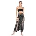 Produktbild Tomobile Frauen Lose Große Hosen Strampelhöschen Yoga-Hose-Haremshose Jogginghose Pilates Freizeithosen Weiche -Zwei Tragen Schritthose Baggy Boho Aladin Overall Haremshose