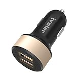 Más potente: 24W / 4.8A producción total con dos puertos de salida USB estándar le permite cargar dos tabletas o teléfonos con hasta 2.4A simultáneamente a su máxima velocidad.