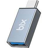 Bix ADP-01 Type-C - محول USB، Type-C ذكر &ndash; محول USB 3.0 أنثى MacBook Pro 2021 iMac iPad Mini 6/Pro MacBook Air 2022 v