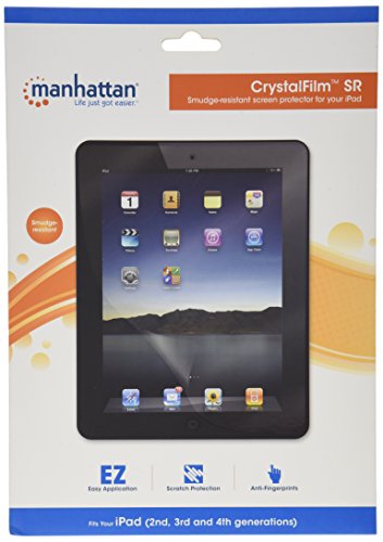 Preisvergleich Produktbild Manhattan CrystalFilm SR Smudge-Resistant Displayschutzfolie für Apple iPad klar