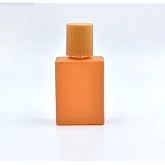 ANADOLU PARF&Uuml;M | Boş Parf&uuml;m Şişesi, Koyu Turuncu Zarafet Kare Tasarımı, Kolay Doldurulabilir, 30ml