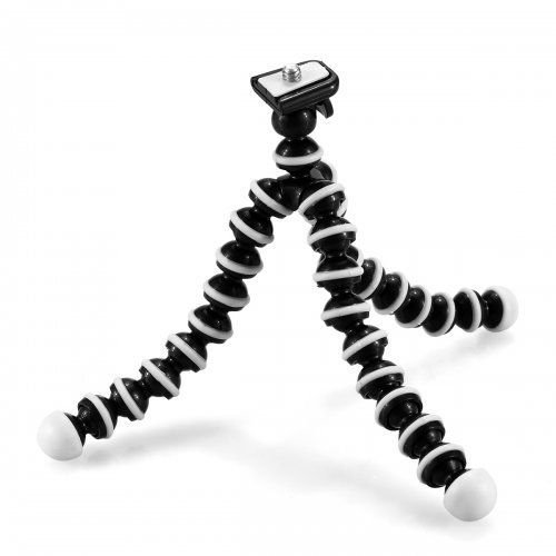 emater Snap und Wrap 360 drehbar Stativ mit Kugelkopfflexible vertebrae-like Beinen & gummierte Fe fr Endless nach ability- schwarz und wei