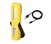 Produktbild xnütz xwl-1711 Handlampe Taschenlampe Mini Ultra 3 W COB + 1 W LED – Micro USB wiederaufladbare Arbeitsleuchte Handheld Gummierter Griff mit Drehgelenk Ständer/integrierte Akku/Flexible Haken/Magnet