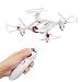 Produktbild Aukwing Syma X20-S Mini Drohne 2.4G, 4CH 6-Achsen Gyro Schwerkraftsensor, mit Höhenhaltungsmodus, Fernbedienung mit einer Hand bedienbar, 360 Grad Bedienung, 3D Flips, abheben und landen mit einem Knopf, Hubschrauber, weiß