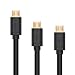 Produktbild UGREEN Micro USB Kabel USB 2.0 A Stecker auf Micro B USB Kabel Set für Samsung Galaxy S7, S6, S6 Edge, S4, S3, Note 2, HTC, Motorola, Huawei, LG usw 0.5m, 1m, 2m, 3 Stück 1 Pack Schwarz