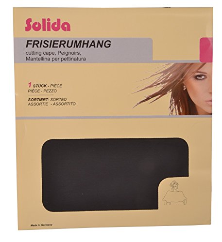 Solida Frisierumhang Taft mit Bindeband, schwarz, 1 Stück - 2