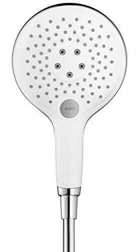 hansgrohe Raindance Select S 150, wassersparende Handbrause, 3 Strahlarten, weiß/chrom - 2