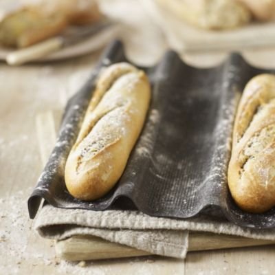 Lakeland Perfobake Baguette-Backblech, Silikon, Spülmaschinenfest, 36×27 cm - 2