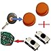 Produktbild Für Smart 450 Funkschlüssel Schlüssel 2x Tastenfeld Gummi + 2x Mikroschalter SMD Taster