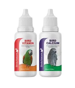 BirdsNature Birds Vitamin & Calcium Supplement Combo Pack 30ml Each