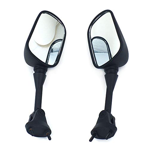 Fast Pro Motorrad Schwarz Seite Rückspiegel Kawasaki Ninja ZX6R 6RR 636 ZX10R Motorrad Spiegel - 4