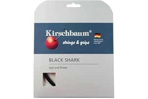 Kirschbaum Shark Carrete de Cuerda (1,25 mm), Color Negro, Unisex Adulto