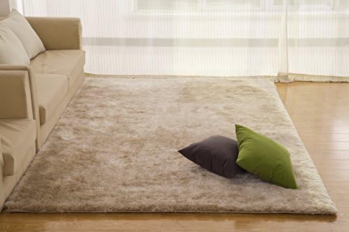 High Pile Shaggy Rug "Gentle Luxury" - Hand Tufted (140 cm x 200 cm, Beige)