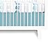 Olli & Lime Forrest Crib Skirt, Blue/White