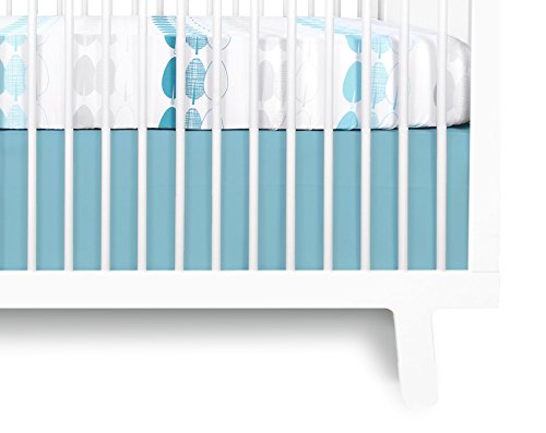 Olli & Lime Forrest Crib Skirt, Blue/White