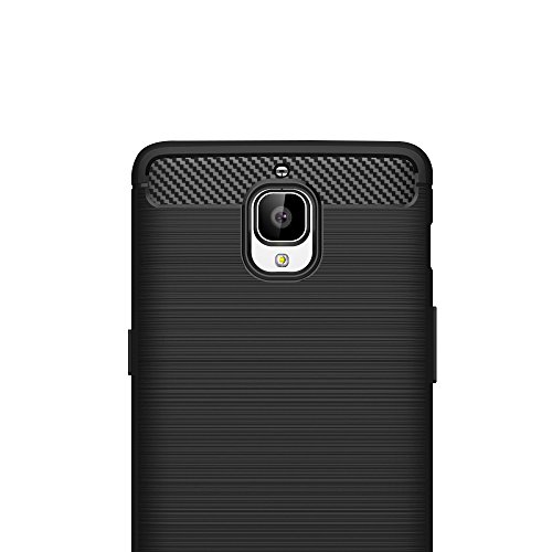 Oneplus 3/ Oneplus 3T Hülle Case, Elekin Soft-Flex Capsule Premium Schwarz TPU Handyhülle Schutzhülle Schmaler Telefonschutz für das Oneplus 3/Oneplus 3T – Schwarz - 5