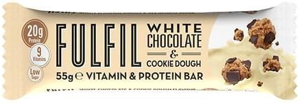 White Chocolate &amp; Cookie Dough Protein Bars from Fulfil Nutrition 55g