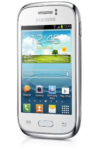 Samsung Galaxy Young S6310N Smartphone (8,1 cm (3,2 Zoll) Touchscreen, Cortex A5, 1GHz, 768MB RAM, 4GB interner Speicher, 3,2 Megapixel Kamera, Android 4.1) weiÃŸ