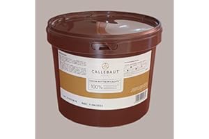 Lucgel Srl 3 kg Beurre de Cacao Callebaut en boutons Callebaut | Graisse végétale | Chocolat