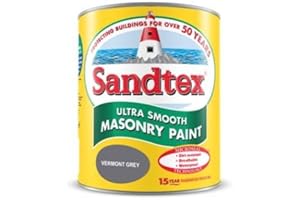 Sandtex 150ml Tester Pot Vermont Grey Ultra Smooth Masonry Paint