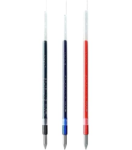 Uni Jetstream SXR-80-38 – 3 Ricariche Per Penna A Sfera Multicolore, Punta 0.38 Mm, Inchiostro Nero, Per Modelli SXE3-400, MSXE5-1000, Ecc.