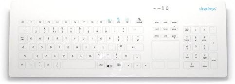 Cleankeys Wireless Glass Easy Clean Medical Touchpad Keyboard