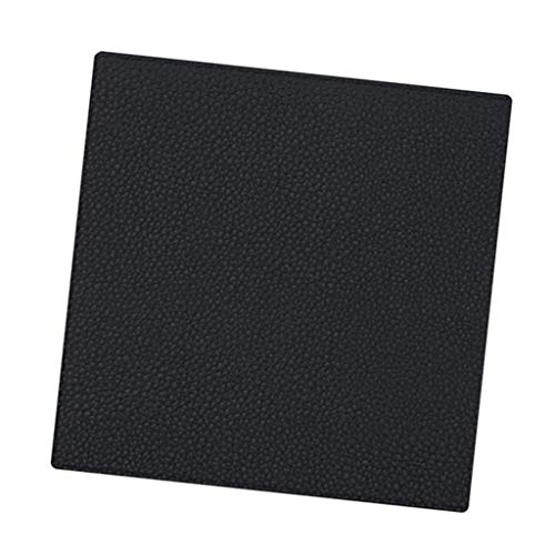 Preisvergleich Produktbild P Prettyia Hitzebeständig quadratisch Untersetzer für Getränke Glas Tisch Cup - Schwarz