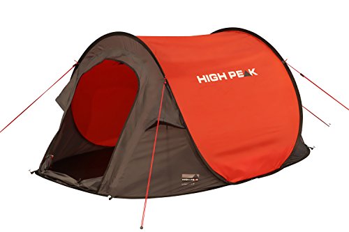 High Peak Pop Up Zelt Vision 2, Rot/Grau/Schwarz, 10107 - 