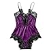 Produktbild Bealeuy Sexy Dessous Sexy Ouvert Babydoll Reizwäsche Damen Erotik Spitze Lingerie Split Fashion Sexy Lace Nachtwäsche Dessous Versuchung Babydoll Unterwäsche Nachthemd (XL, Lila 2)