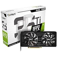 Palit RTX 3060 Ti Dual 8G GDDR6 Ray-Tracing Graphics Card, 4864 Core, 1410 MHz GPU, 1665 MHz Boost, 3 x DisplayPort…