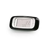 Incutex Schrittzähler, Pedometer mit 3D Sensor, Stepcounter, Schrittmesser, Schwarz