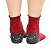 Malloom® 3D Animals Striped Cartoon Socks Women Cat Footprints Cotton Socks Floor (Red)