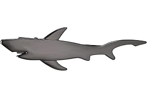 RunootPR Black Shark Tie Clip for Men Unique Tie Bar Clip Holiday Jewelry