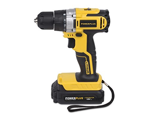 PowerPlus POWX0047LI - Taladro/Atornillador 18V Litio 2 Baterías