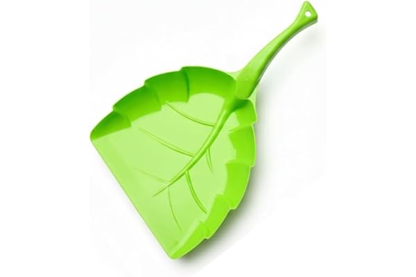 Heavy Duty Dustpan Only with Extended Grip Plastic Floor Cleaning Dustpan for Home, Office, Shop & Bathroom Use Wide Mouth Easy Grip Dustpan-(Green)