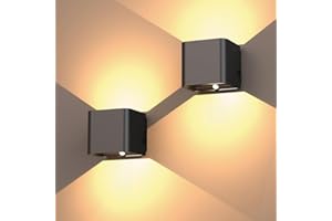 Ainostone Akku Wandleuchten mit Bewegungsmelder 2 Stück LED Wandlampen mit Bewegungssensor Warmweiß 2 Modi USB-C Wiederaufladbar Einstellbare Lichtwinkel für Innen Flur Treppen Schlafzimmer Wohnzimmer