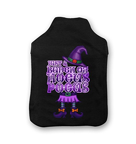 Just A Bunch Of Hocus Pocus Hot Water Bottle Cover - Black Water Bottle