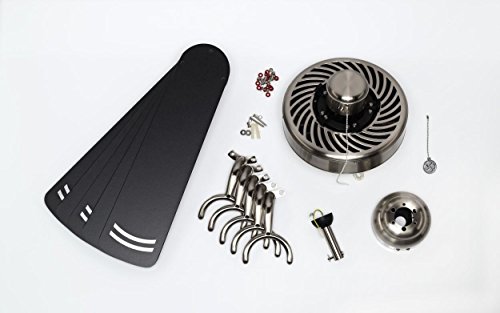 Westinghouse Cyclone 7837040 Deckenventilator, Metall, gebürsteter stahl, 132 x 132 x 33 cm - 4