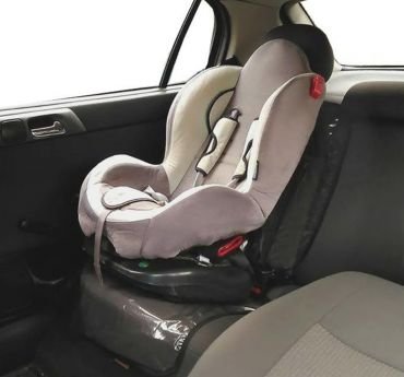 Kindersitzunterlage 120×60 cm Transparent Kindersitz Unterlage schwarzem Rand - 2