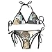Produktbild Women's Thong Bikini Suit Swimsuit Cute Puppy Sexy Bikini Set 2 Piece