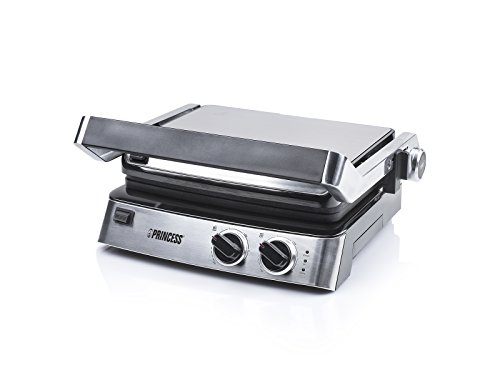 Princess 01.117300.01.001 Kontaktgrill 2 Thermostate für separate Temperatureinstellung, 2000 W, grau - 9