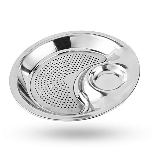 Preisvergleich Produktbild Wodeni Doppelschicht Obstteller Knödelplatte mit Essigschale Kunststoff Abtropfgestell Küchenzubehör