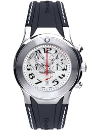 TechnoMarine M05 - Reloj analógico automático para hombre con correa de caucho, color negro