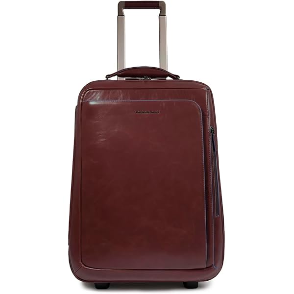 PIQUADRO Modus Trolley Cabin 2 Ruote In Pelle Con Doppio Scomparto Per PC 15.6 - 6