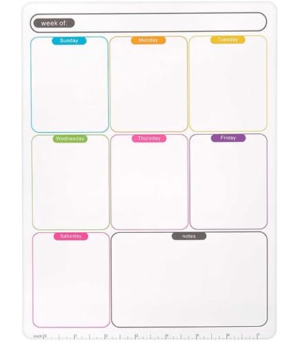 Lavagna Magnetica Per Frigo - 4 Pezzi Con Penne E Gomma, Per Appunti E Piano Pasti - Foto 5