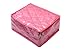K&P Plastic 6 Case Satin Locker Kit Jewellery Cover Big Vanity Pouch (Pink) RS.1249.00