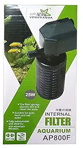 VENUS AQUA? Aquarium Internal Filter for Aquarium Fish Tank Suitable for 50-80 Litre Tank (Power: 25W, Flow MAX: 1500 L/H) (AP800F)